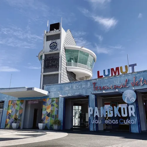 Lumut Jetty Terminal to Pangkor Island – Main Ferry Departure Point Lumut Jetty Terminal entrance to Pangkor Island ferry in Perak Malaysia