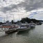 Private boats to Pangkor Laut Resort waiting at Marina Island Jetty – transfer from Kuala Lumpur