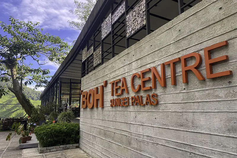 Entrance to Sungei Palas BOH Tea Centre at BOH Tea Plantation in Cameron Highlands