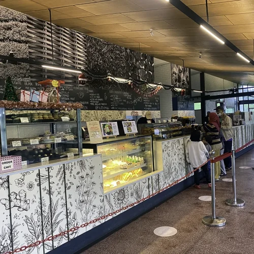 BOH Tea Centre Café Tourists enjoying tea and pastries at the BOH Tea Centre café in Sungei Palas during a day tour to Cameron Highlands