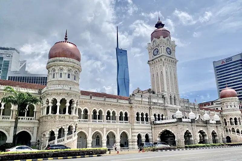 Sultan Abdul Samad Building and Merdeka 118 Tower seen from Merdeka Square, Kuala Lumpur.
Title: Merdeka Square – Sultan Abdul Samad Building and Colonial Architecture