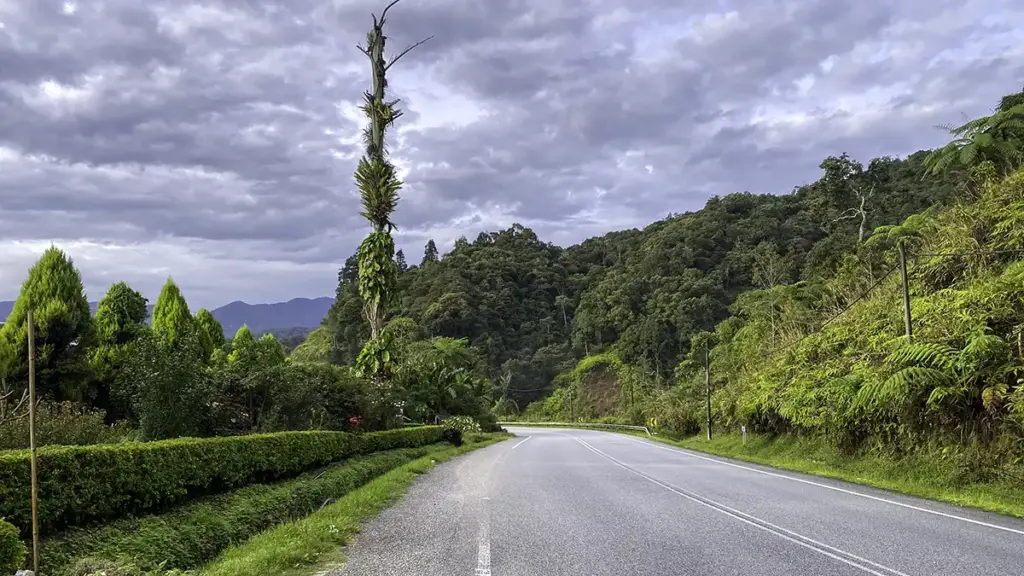 Simpang Pulai road route from Penang to Cameron Highlands on the way to Taman Negara Pahang