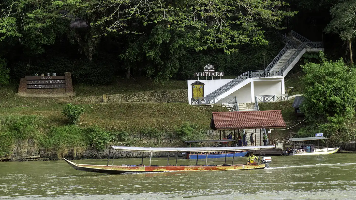 Entrance jetty at Kuala Tahan for getting to Taman Negara Pahang by boat