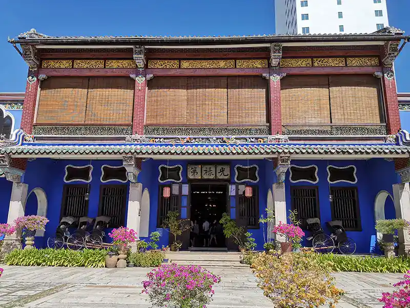 Cheong Fatt Tze Mansion in George Town Penang showing traditional Chinese heritage architecture