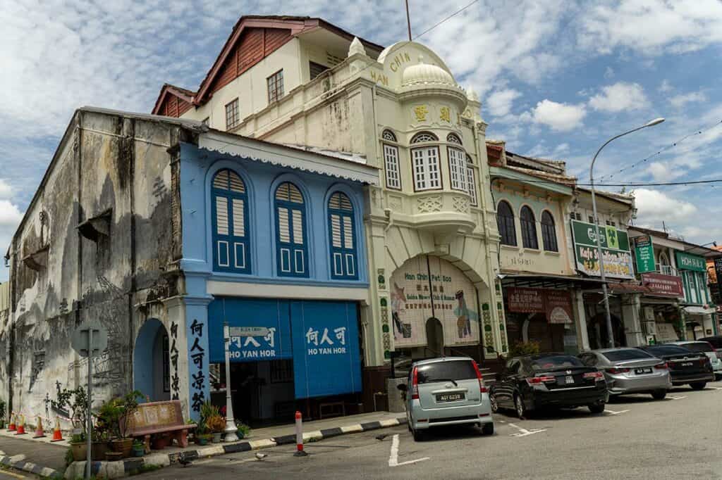 Han Chin Pet Soo Hakka miners museum and Ho Yan Hor museum side by side in Ipoh Old Town Malaysia