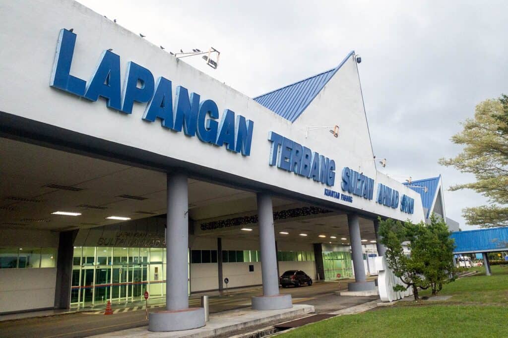 Terminal building of Sultan Ahmad Shah Airport in Kuantan, Pahang — the nearest airport to Cherating, 60km from Club Med