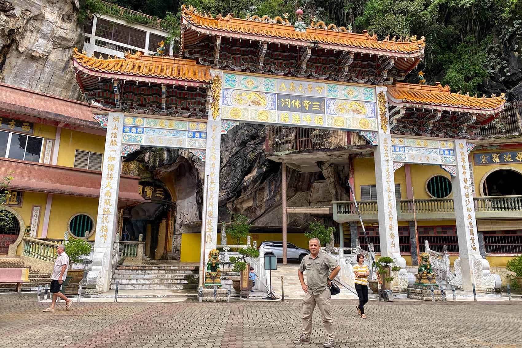 Anuar, article author and founder of We Go With Anuar, during a site inspection at Sam Poh Tong cave temple in Ipoh — a day trip destination from Kuala Lumpur