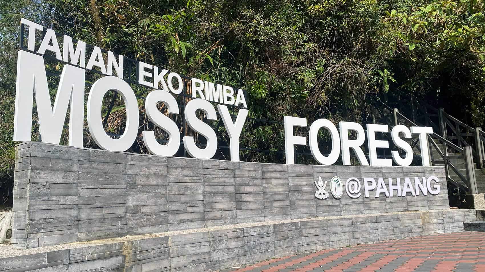 Taman Eko Rimba Mossy Forest entrance sign at Gunung Brinchang, Cameron Highlands